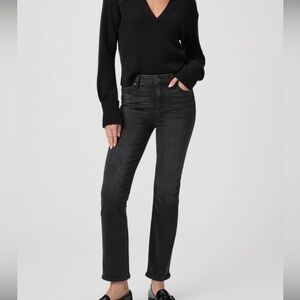 PAIGE Cindy ultra high rise vintage hardware black willow color